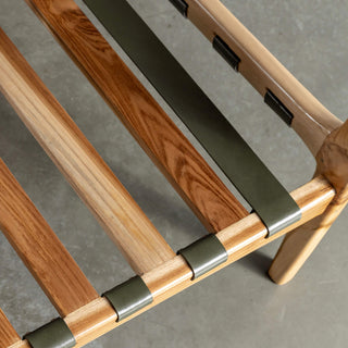 MALAND CASSIUS ARMCHAIR  |  OLIVE GREEN LEATHER