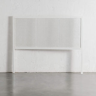 MALAND RATTAN BEDHEAD  |  WHITE FRAME + WHITE RATTAN STANDING