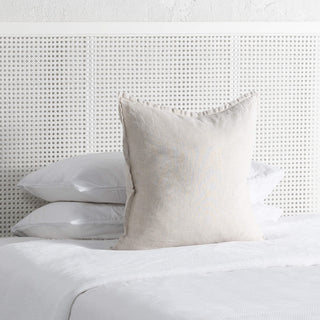 MALAND RATTAN BEDHEAD  |  WHITE FRAME + WHITE RATTAN CLOSE UP