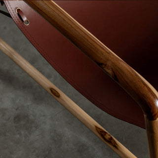 MALAND SLING LEATHER ARMCHAIR  |  TAN LEATHER