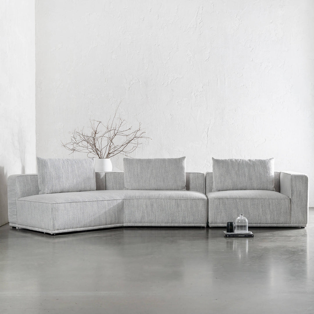 MALONNO MODULAR CHAISE LOUNGE SOFA  |  ANISEED ASH GREY