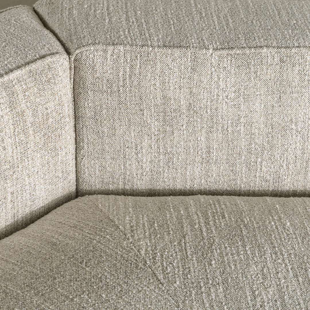 MALONNO MODULAR CHAISE LOUNGE SOFA  |  COCONUT HUSK HAZE