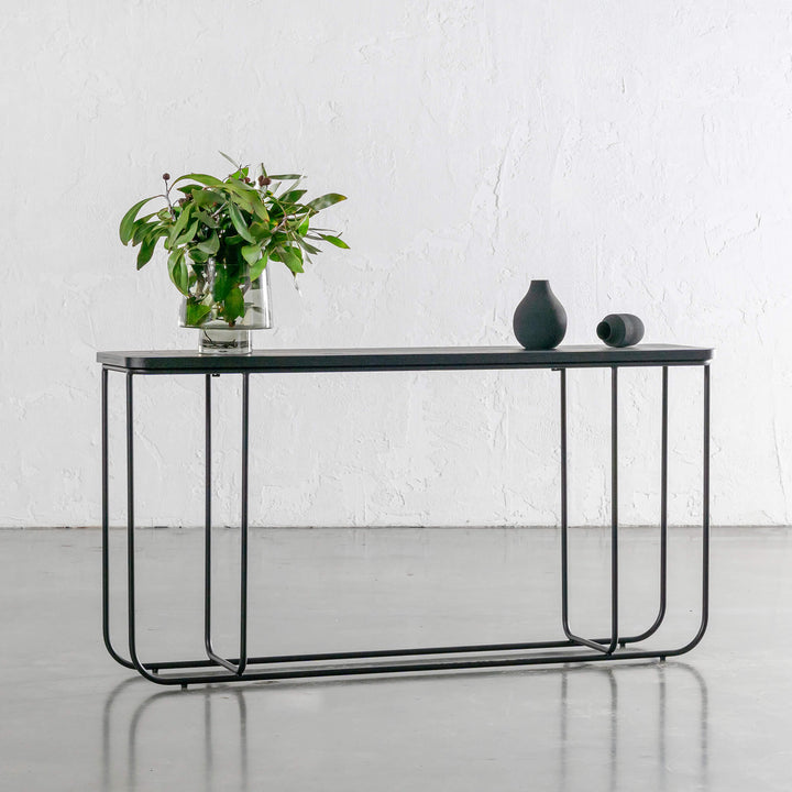 MANSAM SIDEBOARD CONSOLE  |  150CM  |  BRUSHED BLACK ELM