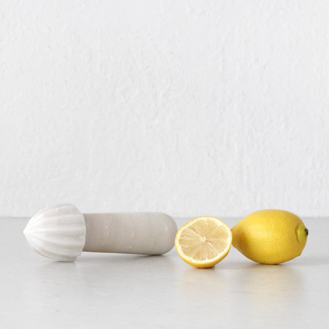 MARA CITRUS REAMER | WHITE MARBLE