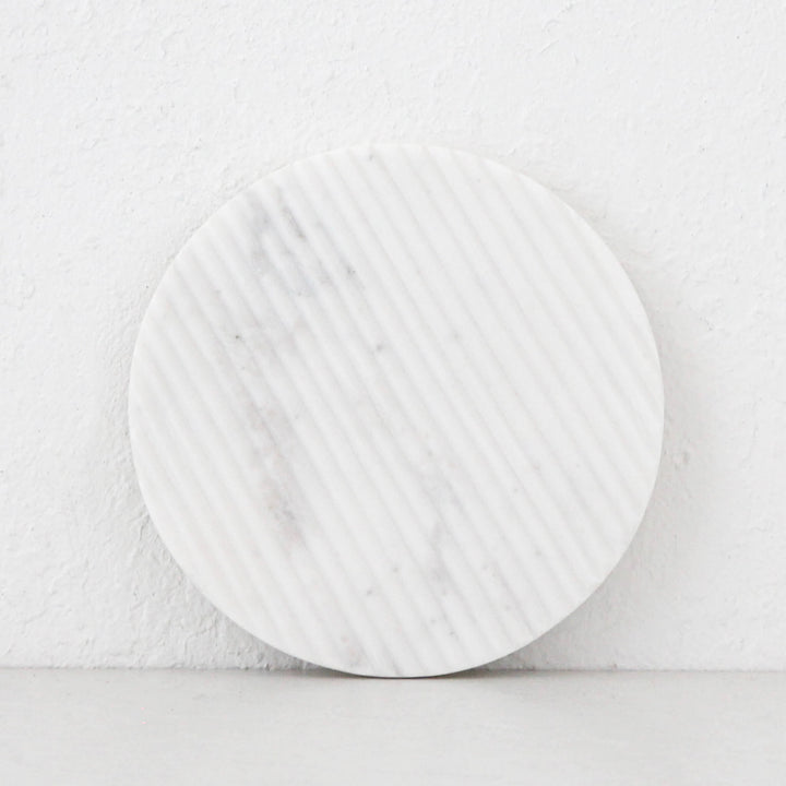 MARA ROUND TRIVET | WHITE MARBLE