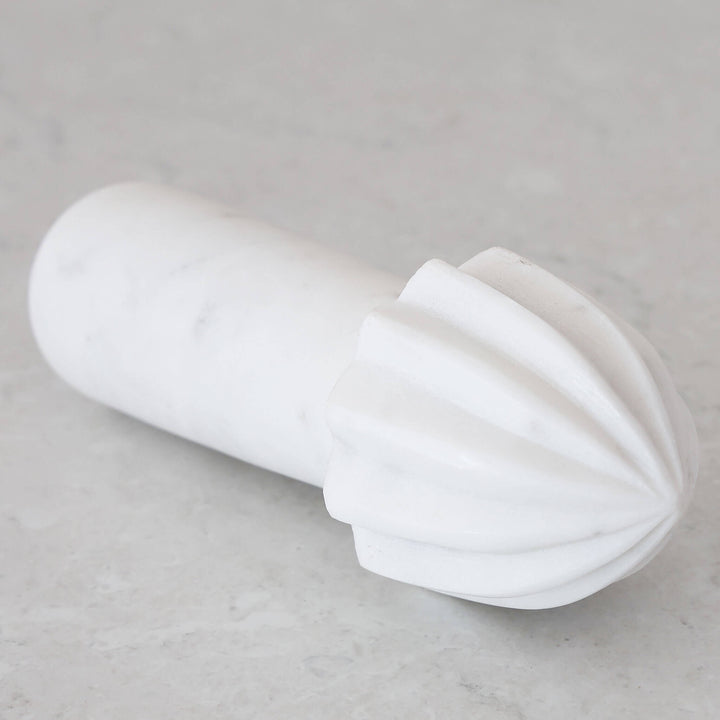 MARA CITRUS REAMER  |  WHITE MARBLE