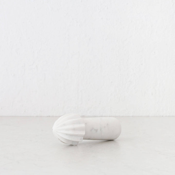 MARA CITRUS REAMER  |  WHITE MARBLE