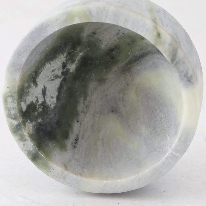 MARA MARBLE MORTAR + PESTLE  |  GREEN MARBLE