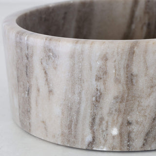 MARA MARBLE SALAD BOWL  |  BEIGE MARBLE