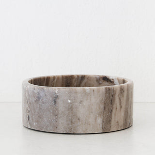 MARA MARBLE SALAD BOWL  |  BEIGE MARBLE