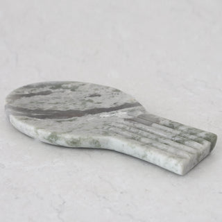 MARA RIBBED MARBLE SPOON REST  |  GREEN MARBLE