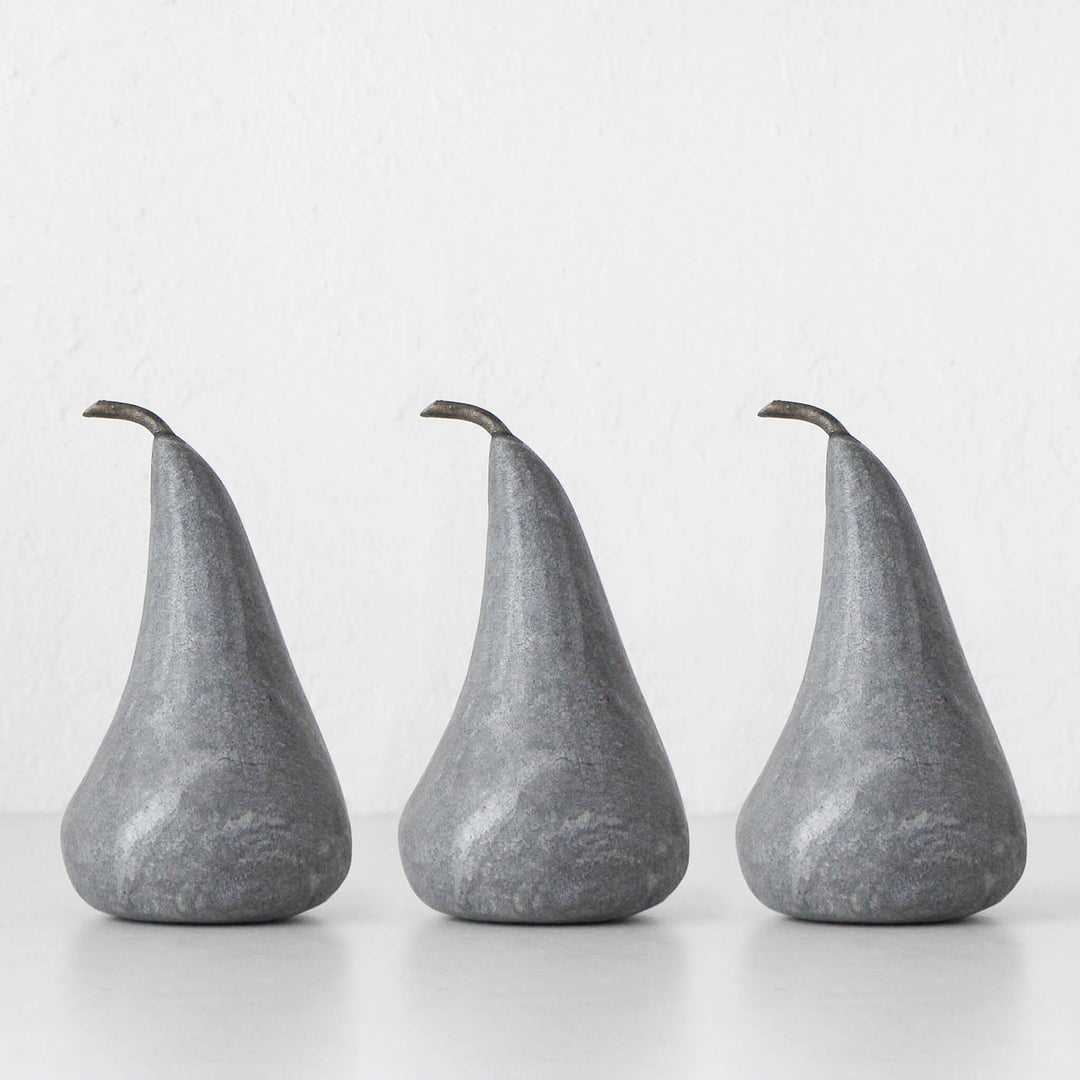 MARBLE PEAR BUNDLE X3  |  GREY MARBLE  |  LARGE