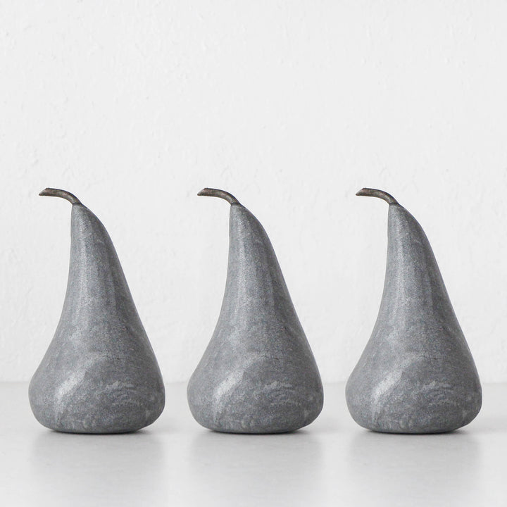 MARBLE PEAR BUNDLE X3  |  GREY MARBLE  |  LARGE