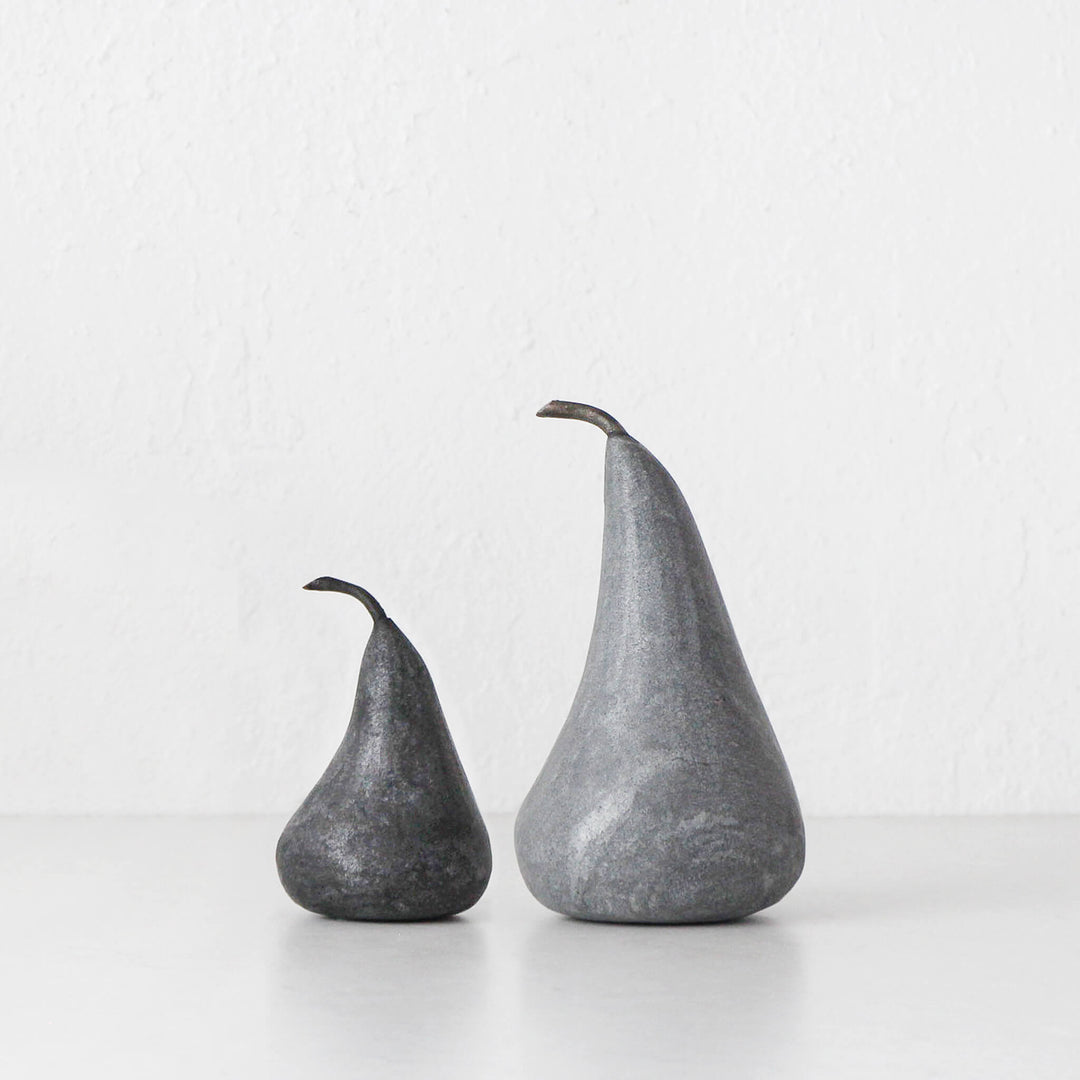 MARBLE PEAR  |  GREY MARBLE  |  LARGE