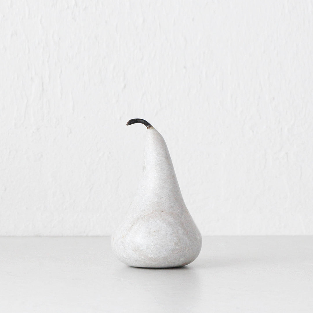 MARBLE PEAR  |  WHITE  |  LARGE