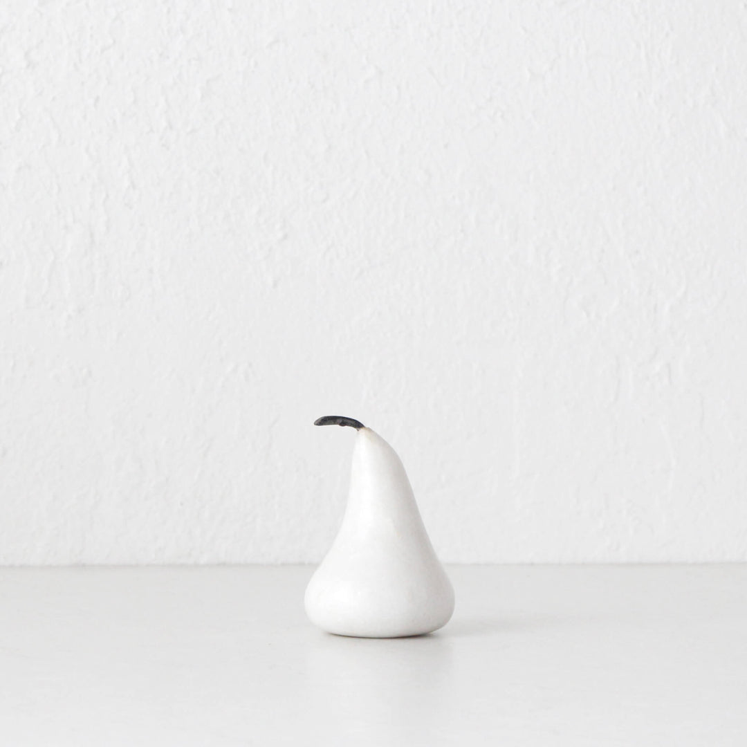 MARBLE PEAR  |  WHITE  |  SMALL