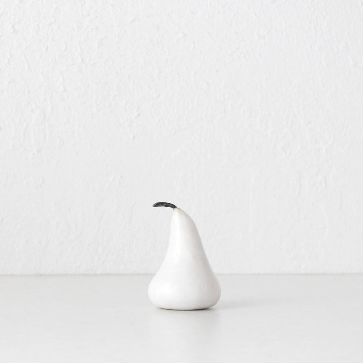 MARBLE PEAR  |  WHITE  |  SMALL