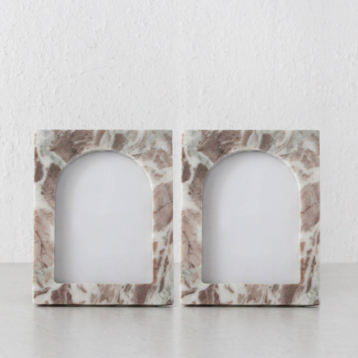 MARCO MARBLE PHOTO FRAME BUNDLE X2 | 4X6 | NUDE MARBLE