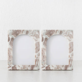 MARCO MARBLE PHOTO FRAME BUNDLE X2 | 4X6 | NUDE MARBLE