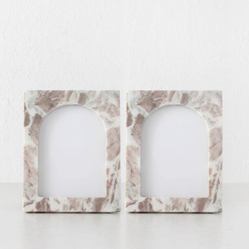 MARCO MARBLE PHOTO FRAME BUNDLE X2 | 4X6 | NUDE MARBLE