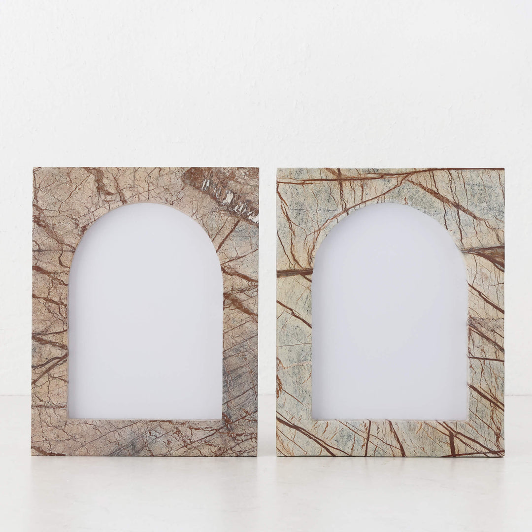 MARCO MARBLE PHOTO FRAME BUNDLE X2 | 5X7 | CHESTNUT MARBLE