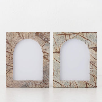 MARCO MARBLE PHOTO FRAME BUNDLE X2 | 5X7 | CHESTNUT MARBLE
