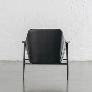 MARCUS ARMCHAIR   |  NOIR BLACK VEGAN LEATHER