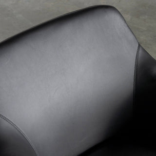 MARCUS ARMCHAIR   |  NOIR BLACK VEGAN LEATHER