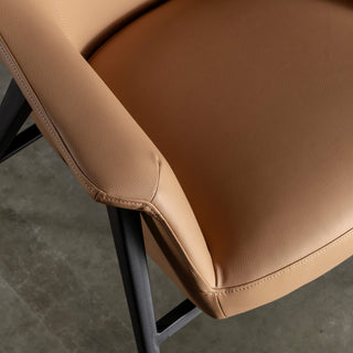 MARCUS ARMCHAIR   |  CANYON TAN VEGAN LEATHER