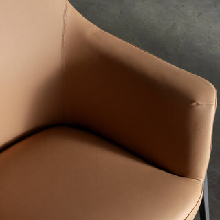 MARCUS ARMCHAIR   |  CANYON TAN VEGAN LEATHER