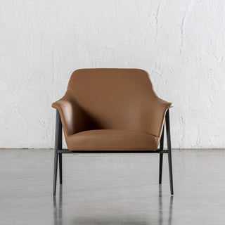 MARCUS ARMCHAIR   |  CANYON TAN VEGAN LEATHER