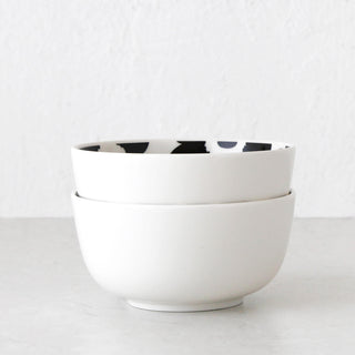 MARIMEKKO  |  UNIKKO OIVA BOWL 9DL BUNDLE X2 |  BLACK + WHITE