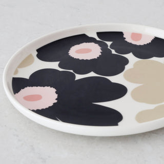 MARIMEKKO  |  UNIKKO OIVA PLATE 20CM BUNDLE X2  |  OFF WHITE + CHARCOAL + SAND + PINK
