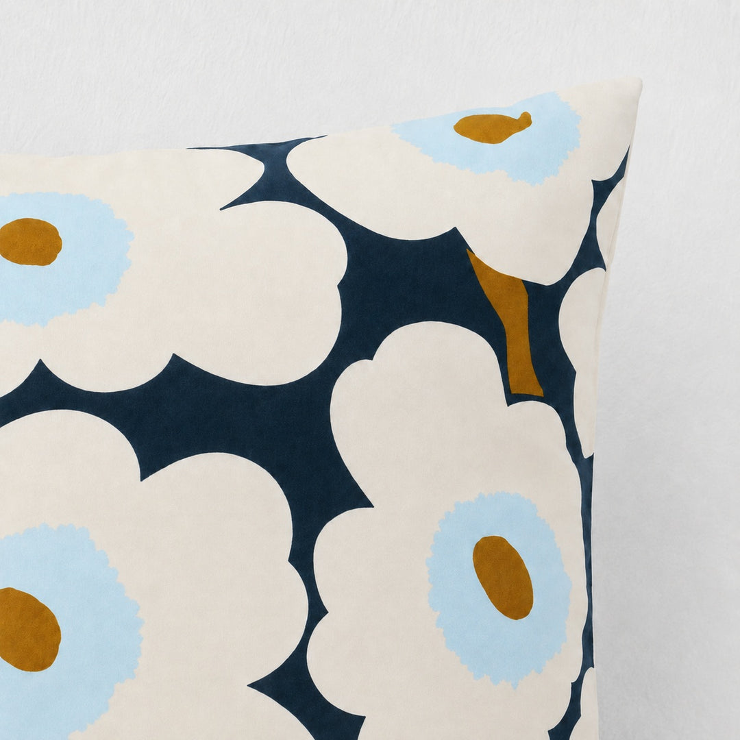 MARIMEKKO  |  PIENI UNIKKO CUSHION  |  50 X 50CM  |  BLUEBERRY + WHITE + COLD BLUE