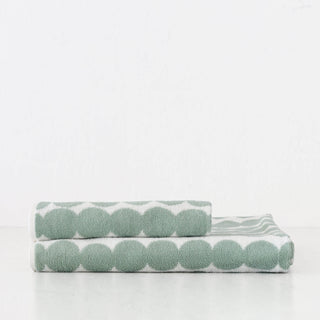MARIMEKKO  |  RASYMATTO BATH TOWEL BUNDLE SINGLE  |  SAGE + OFF WHITE