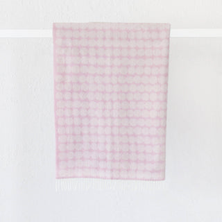 MARIMEKKO  |  RASYMATTO BLANKET  |  130 X 170CM  |  LIGHT PINK + OFF WHITE