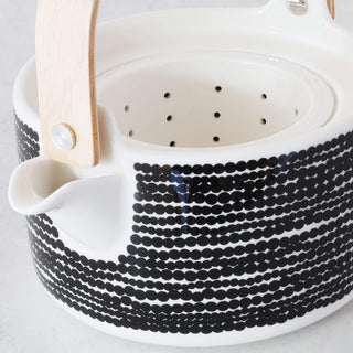 MARIMEKKO  |  SIIRTOLAPUUTARHA TEAPOT 7DL | BLACK + WHITE