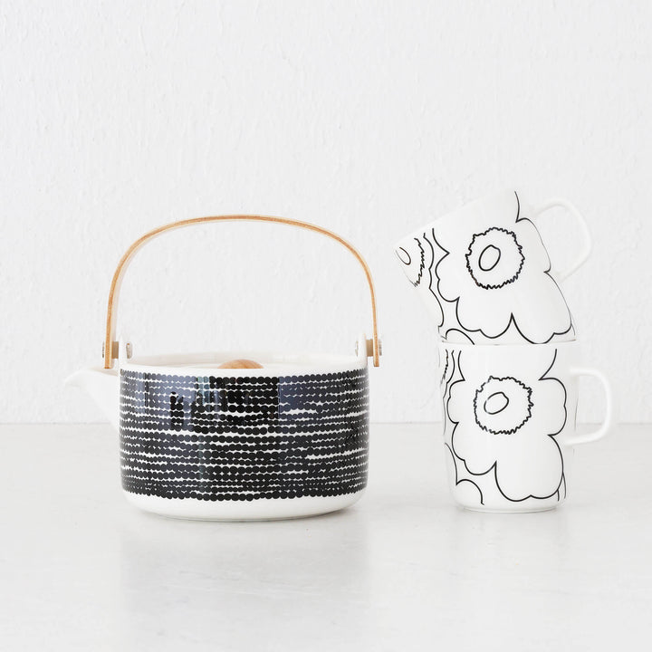 MARIMEKKO  |  SIIRTOLAPUUTARHA TEAPOT 7DL | BLACK + WHITE