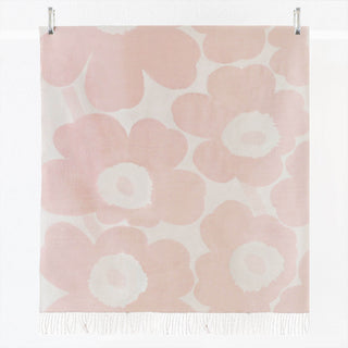 MARIMEKKO  |  UNIKKO JACQUARD WOOL THROW  |  130 X 180CM  |  PINK