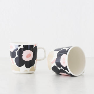 MARIMEKKO  |  UNIKKO OIVA MUG 4DL BUNDLE X2  |  OFF WHITE + CHARCOAL + SAND + PINK