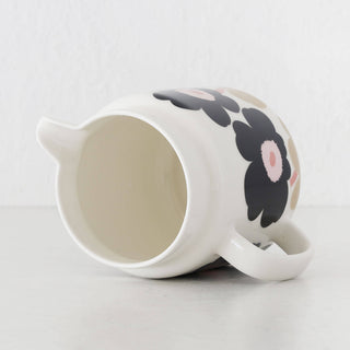 MARIMEKKO  |  UNIKKO OIVA PITCHER JUG 1.5L  |  OFF WHITE + CHARCOAL + SAND + PINK
