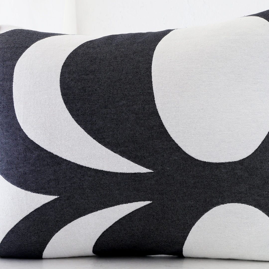 MARIMEKKO | KAIVO CUSHION | 40 x 60CM | BLACK + WHITE | LTD EDITION AUST EXCLUSIVE | COSEUP