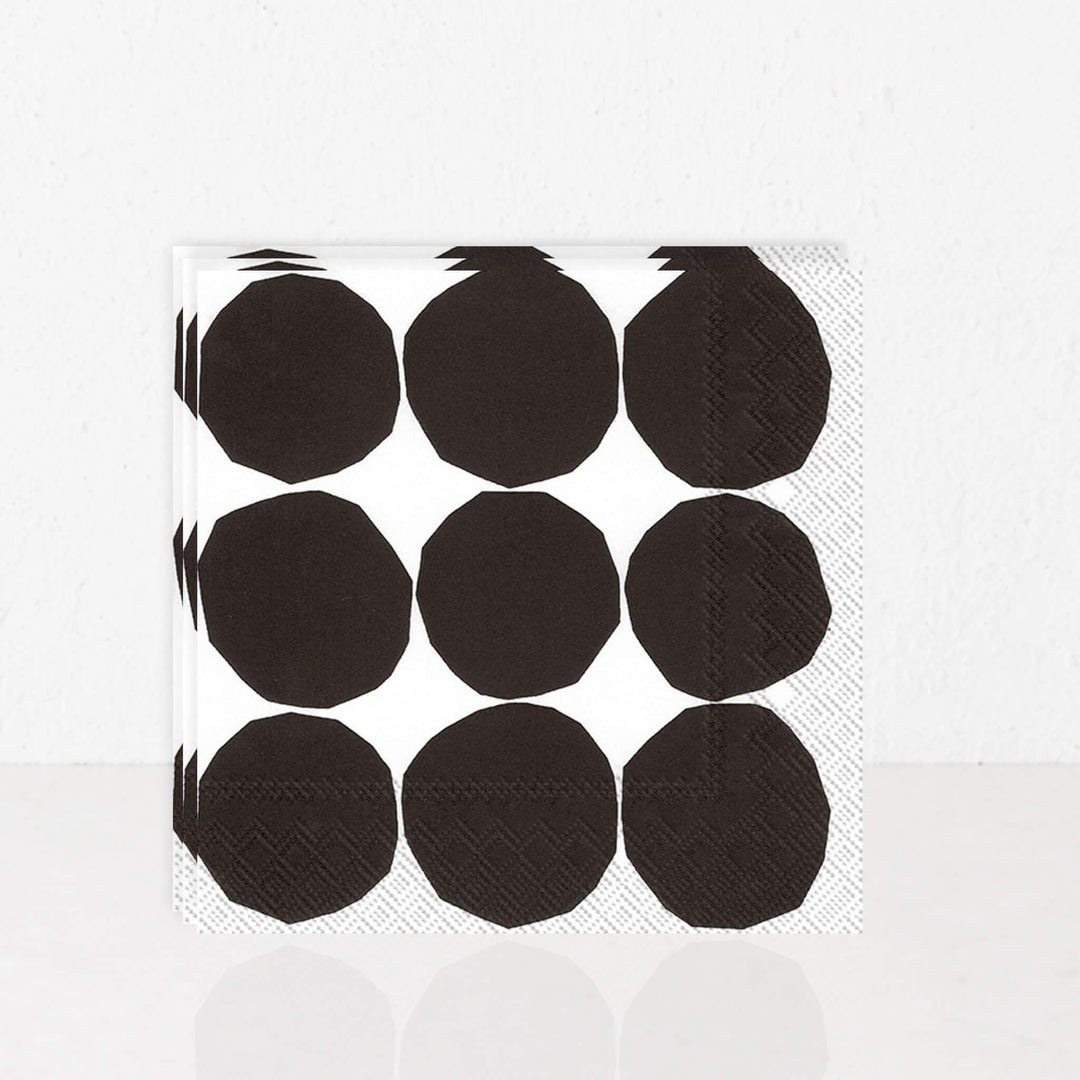 MARIMEKKO  |  KIVET PAPER NAPKINS  |  BLACK + WHITE