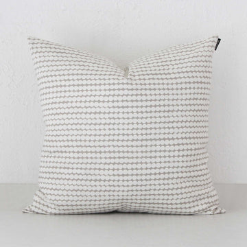 MARIMEKKO | MINI RASYMATTO CUSHION | 50 x 50CM | LIGHT GREY + OFF WHITE