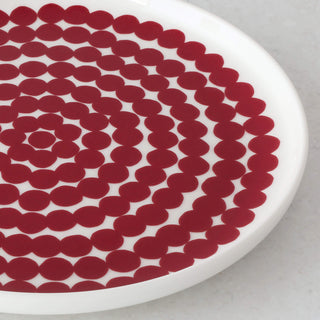 MARIMEKKO  |  OIVA SIIRTOLAPUUTAHRA PLATE 20CM BUNDLE X6  |  RED + OFF WHITE
