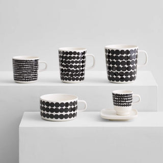 MARIMEKKO  |  OIVA SIIRTOLAPUUTARHA COFFEE MUG 2DL  |  BLACK  |  BUNDLE X2