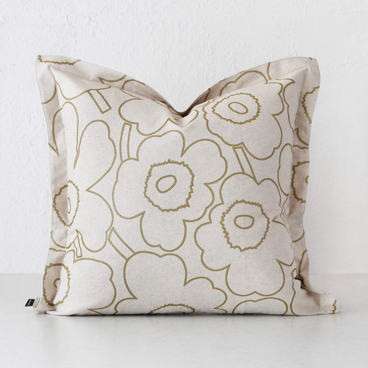 MARIMEKKO  |  PIENI PIIRTO UNIKKO CUSHION  |  50 X 50CM  |  LINEN + STRAW