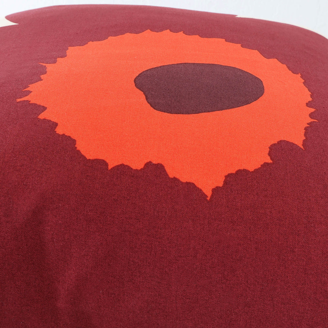 MARIMEKKO  |  PIENI UNIKKO CUSHION  |  50 X 50CM  |  VANILLA + BURGUNDY + RED