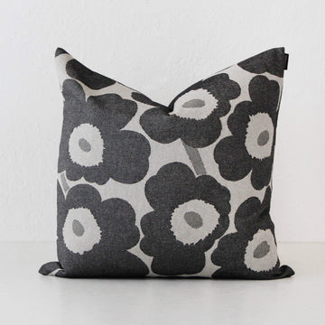 MARIMEKKO  |  PIENI UNIKKO CUSHION  |  50X50  |  OFF WHITE + CHARCOAL + SAND