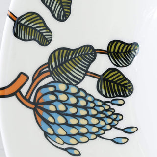 MARIMEKKO  |  TIARA OIVA BOWL 5DL |  WHITE + WARM ORANGE + GREEN CLOSE UP